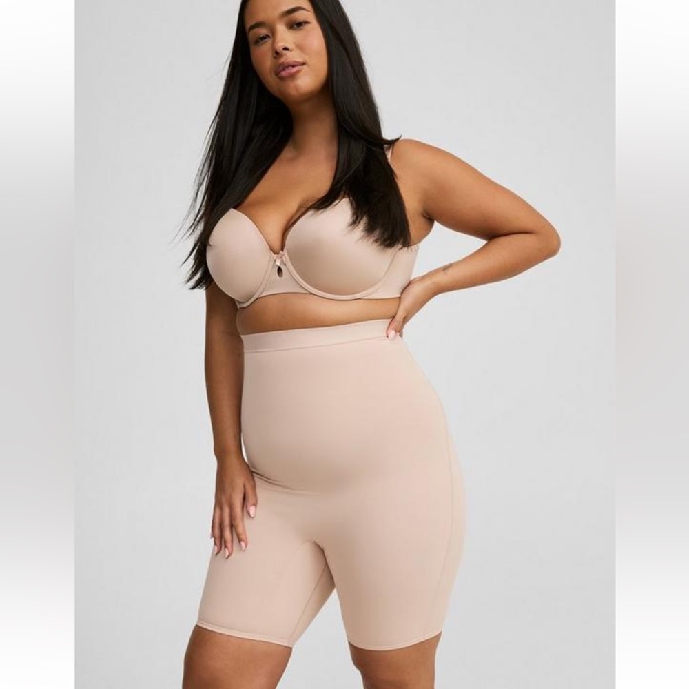 torrid Nude High-Waist Shaping Shorts